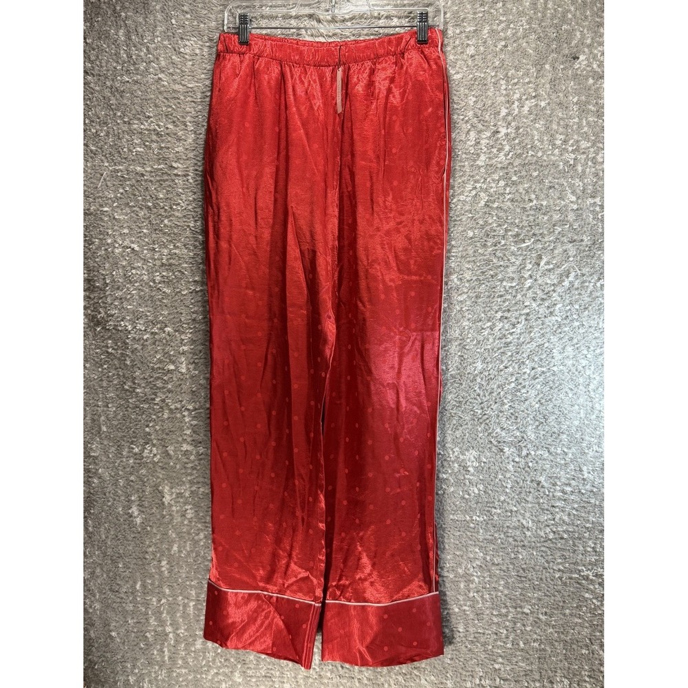 Victoria's Secret Satin Lounge PJ Bottom Pants S Red Comfort Lounge NWT
